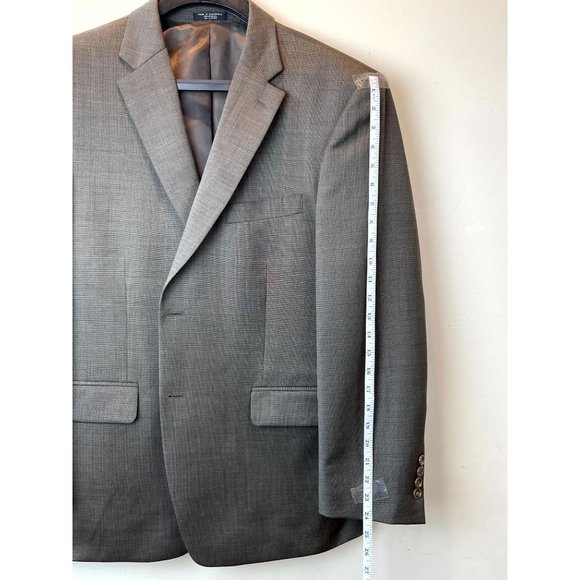 Jones New York Mens 100% Wool Blazer Coat Jacket Single Breasted Gray Size 42 - Picture 4 of 8